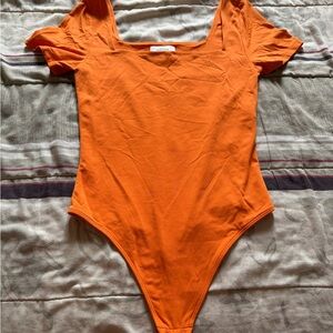 Babaton Vibrant Orange Bodysuit